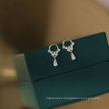 Shangjie OEM Joyas Fashion Women 925 Pendientes de plata delicados CRSTAL COCON FLE FLEAR PENDIZA